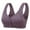 Purple, variant on Aofany Woman Plus Size Front Buckle Underwear Wire Free Comfy Breathable Bras Push Up Everyday Bras