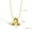 A, variant on A to Z Bubble Alphabet Letter Pendant Necklace Gold Snake Chain 45cm/18inch-M