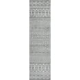thumbnail image 3 of JONATHAN Y MOROCCAN HYPE 2 x 8 Runner Rug, Ifrane Berber Geometric Stripe - Gray/Cream, MOH301B-28, 3 of 9