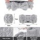 thumbnail image 2 of Diadema de spa para lavarse la cara y muñequera a juego, diadema para el cuidado de la piel difusa para adolescentes y niñas, diadema de maquillaje facial suave para niños, 2 of 5