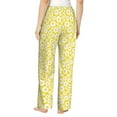 thumbnail image 3 of Uemuo Daisies Flowers Pattern Women's Wide Leg Palazzo Lounge Pants with Pockets Light Weight Loose Comfy Casual Pajama Pants-XX-Large, 3 of 9