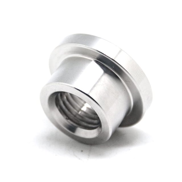 QiiMii Montaje de tapón de soldadura escalonada con rosca hembra NPT de 1/4"" Accesorio de acero inoxidable 304 (OD 18 mm = 0,7 "") con cabeza superior (OD 24 mm = 0,95 "")