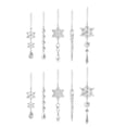 thumbnail image 3 of Decoración navideña, adornos de copos de nieve transparentes acrílicos colgantes, carámbano de navideño para decoración de fiestas, Sala, 3 of 10