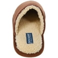thumbnail image 3 of Dockers Boy's Scuff Slippers, Microsuede Slip-On, Brown, Size 11/12, 3 of 6