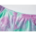 thumbnail image 5 of Beezizac Girls Summer Tropical Flamingo Tie Dye Pajamas Soft Cotton PJ Shorts Set for Tweens & Teens Size 16, 5 of 7
