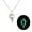Green, variant on Punk Wolf Totem Long Necklace Simple Luminous Animal Pendant Necklace Jewelry