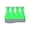 Green, variant on Hand workout device for finger, hand, and forearm strength. Adjustable resistance per finger, simulated strings for skill development. Comfortable training experience.