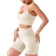 thumbnail image 1 of Conjunto de entrenamiento sin costuras 2 piezas Trajes de yoga Pantalones cortos activos Sujetador deportivo sexy Adepaton  LRWJ020-15, 1 of 2