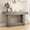 Gray, variant on Demi Bonn 63" Wood Console Table, Farmhouse 2-Tier Sofa Table Entryway Table, Foyer Display Table, Brown + Gray