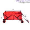 thumbnail image 4 of Impact Canopy Chariot Utilitaire Pliant et Rabattable, Chariot Extra-Grand avec Roues Tout-Terrain, Rouge, 4 of 4