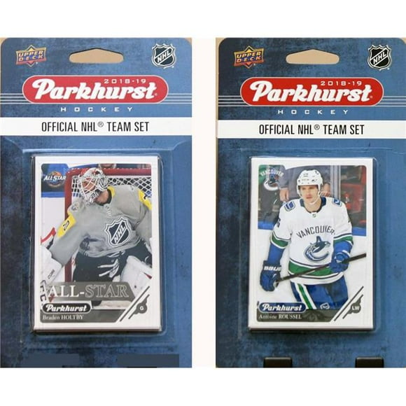 C&I Collectables 18CANUCKSTS NHL Vancouver Canucks 2018-19 Parkhurst Team Set & an All-star set