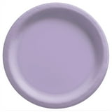 Amscan Round Paper Plates 10” Lavender product image