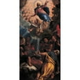 thumbnail image 2 of Paolo Veronese 9x14 Black Ornate Wood Framed Double Matted Museum Art Print Titled: The Ascension, 2 of 5