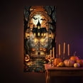 thumbnail image 5 of JHyouerji Halloween Door Cover 35x71 Inch Polyester Front Door Banner Easy Hang Door Curtain Wall Backdrop Porch Party Decor Reusable Holiday Home Decoration, 5 of 6