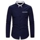 thumbnail image 1 of pstuiky mangas largas para hombre, Camisa formal con estampado de color para hombre y blusa de manga larga con cuello vuelto camisetas de hombre l, 1 of 3