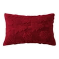 Soft Short Wool Velvet Decorative Throw Pillow Covers Rectangular Style