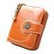 thumbnail image 5 of Qarigey Cartera corta de almacenamiento Retro PU Cartera de cuero Bolso portatarjetas Naranja Naranja 2Conjunto, 5 of 6