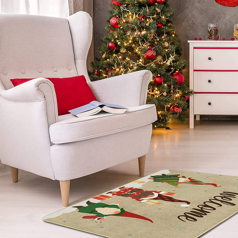 Christmas, Winter Joy Snowman Doormat 18 X 30, Outdoor/indoor, Heavy Duty  Recycled Rubber, Non-slip Backing, Winter 