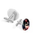 thumbnail image 3 of Swan Elegant Stainless Steel Cufflink and Shirt Clip Set for Formal Attire - for Weddings and Business Meetings, 3 of 6