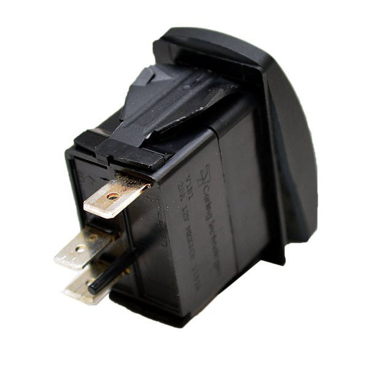 PrinceCraft Carling Marine Black Boat 20 Amp 12V On/Off Livewell Rocker Switch