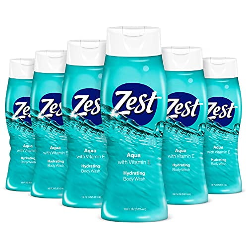 Zest Gel Douche Aqua 18 Fl Oz (Lot de 6)