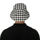 thumbnail image 5 of Balery Houndstooth Black And White Sombreros para el sol para hombre y mujer, sombrero de pescador con UPF 50+, 5 of 6