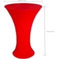 thumbnail image 2 of HSHDLDF JISEN Nappe de Cocktail en Spandex Ajustée Extensible Élastique 32x43 Pouces C-Rouge, 2 of 7