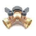 thumbnail image 2 of 50% off Garden Hose Splitter Adapter 2 Way Tap Hose Connector Water Faucet Distributor, 2 of 7