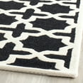 thumbnail image 5 of SAFAVIEH Cambridge Liz Geometric Wool Area Rug, Black/Ivory, 3' x 5', 5 of 9