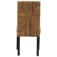 thumbnail image 5 of Baxton Studio Laymi Modern Bohemian Dark Brown Mahogany Wood and Banana Fiber Dining Chair, 5 of 7