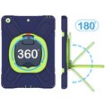 thumbnail image 2 of iPad Mini 5 Case for Kids, iPad Mini 5th Generation Case /iPad Mini 4 Case, Heavy Duty Rugged Shockproof Case with Stand /Hand Grip Holder for iPad Mini 5th/4th 7.9 Inch - Navyblue/Green, 2 of 8