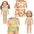 thumbnail image 4 of Traje de baño de una pieza de dibujos animados para muñecas American Girl de 14 pulgadas, accesorios para muñecas, 4 of 6