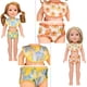 thumbnail image 2 of Traje de baño de una pieza de dibujos animados para muñecas American Girl de 14 pulgadas, accesorios para muñecas, 2 of 6