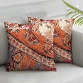 thumbnail image 3 of nygtbtfer Ethnic Chair Seat Throw Pillow Large Vintage Floral Orange Home Decor Square Cushion Covers | Set of 2 24x24in, 3 of 7