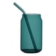 thumbnail image 5 of Vaso de vidrio con pajita Vaso de vidrio 350 ml Botella de bebida suave Vaso de jugo para verde, 5 of 9