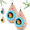 Blue-2PCS, variant on Hanging Cotton Bird Nest Hammock, Egg Shaped Cage Bed for Small Birds, Double-Layer Fleece Plush Cave with Metal Hook, Cozy Winter Hideout for Parrots Budgies Finches