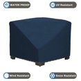thumbnail image 3 of Patio Corner Sectional Cover 12 Oz Waterproof - 100% UV & Weather Resistant Patio Chair Cover with Air Pockets and Drawstring for Snug Fit (34W x 34D x 30H, Blue), 3 of 7