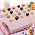 thumbnail image 7 of 20-Hole Cake Pop Stand with Sticks, Bags, and Gold Twist Ties – White Lollipop Holder Display for Cake Pops, Candy Pops, Parties and Dessert Tables, 7 of 7