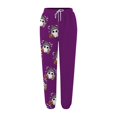 thumbnail image 3 of Purple Pajama Pants for Women Baggy Funny Sweatpants Fall Lounge Joggers for Teen S, 3 of 3