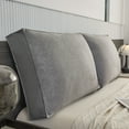 thumbnail image 3 of [ Square Cushion] High Elasticity Square Cushion, 1pc, Linen-like Fabric,  And Full | Removable, Suitable for Beds And Sofas, 3 of 10