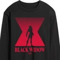 thumbnail image 3 of Marvel - Black Widow Silhouette - Men's Long Sleeve Graphic T-Shirt, 3 of 5