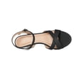 thumbnail image 4 of BLISSFUL STEP Sandales pour Femmes à Petit Talon, Bout Ouvert, Brides Croisées, Bride de Cheville Ajustable, Noir 6,5, 4 of 8