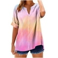 thumbnail image 2 of Pohista Womens Tops Summer Trendy Summer Shirts for Women 2026 Trendy Dressy Blouses for Women Elegant Plus Size Womens Short Sleeve Tops, 2 of 5