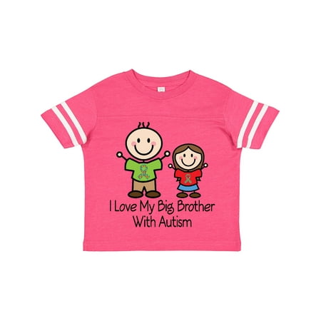 

Inktastic I Love My Brother with Autism Gift Toddler Toddler Girl T-Shirt