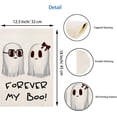 thumbnail image 6 of Halloween Couple Boo Garden Flag Double Sided Vertical 12.5x18 Forever My Boo Cute Ghost Spooky Black and White Halloween Holiday Yard Flag Outdoor Decoration, 6 of 6