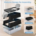 thumbnail image 6 of PAWZ Road Stainless Steel Litter Box, Enclosed Large Cat Litter Box with Scoop, Odor Control Easy Clean, Black, 6 of 12