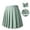 Green-b, variant on Tqcoqu Women's Pleated A-Line Mini Skirt with Bow Tie,Adjustable Waist Zipper High Waist Skirts,Trendy Lightweight School Uniform Skirt for Back to School,Beige Women's XS-XXXL