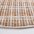 thumbnail image 3 of SAFAVIEH Natural Fiber Kostadin Striped Area Rug, Ivory/Natural, 7' x 7' Round, 3 of 7