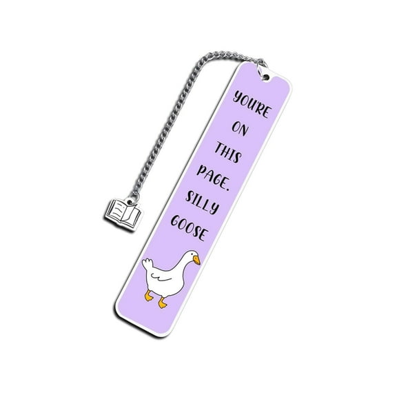 YongCo Silly Gooses Bookmarks Metal Bookmarks Creative Page Marker Reading Accessories
