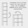 thumbnail image 4 of ClosetMaid Decorative Home Stackable 2-Cube Organizer Storage, Espresso (2 Pack), 4 of 7